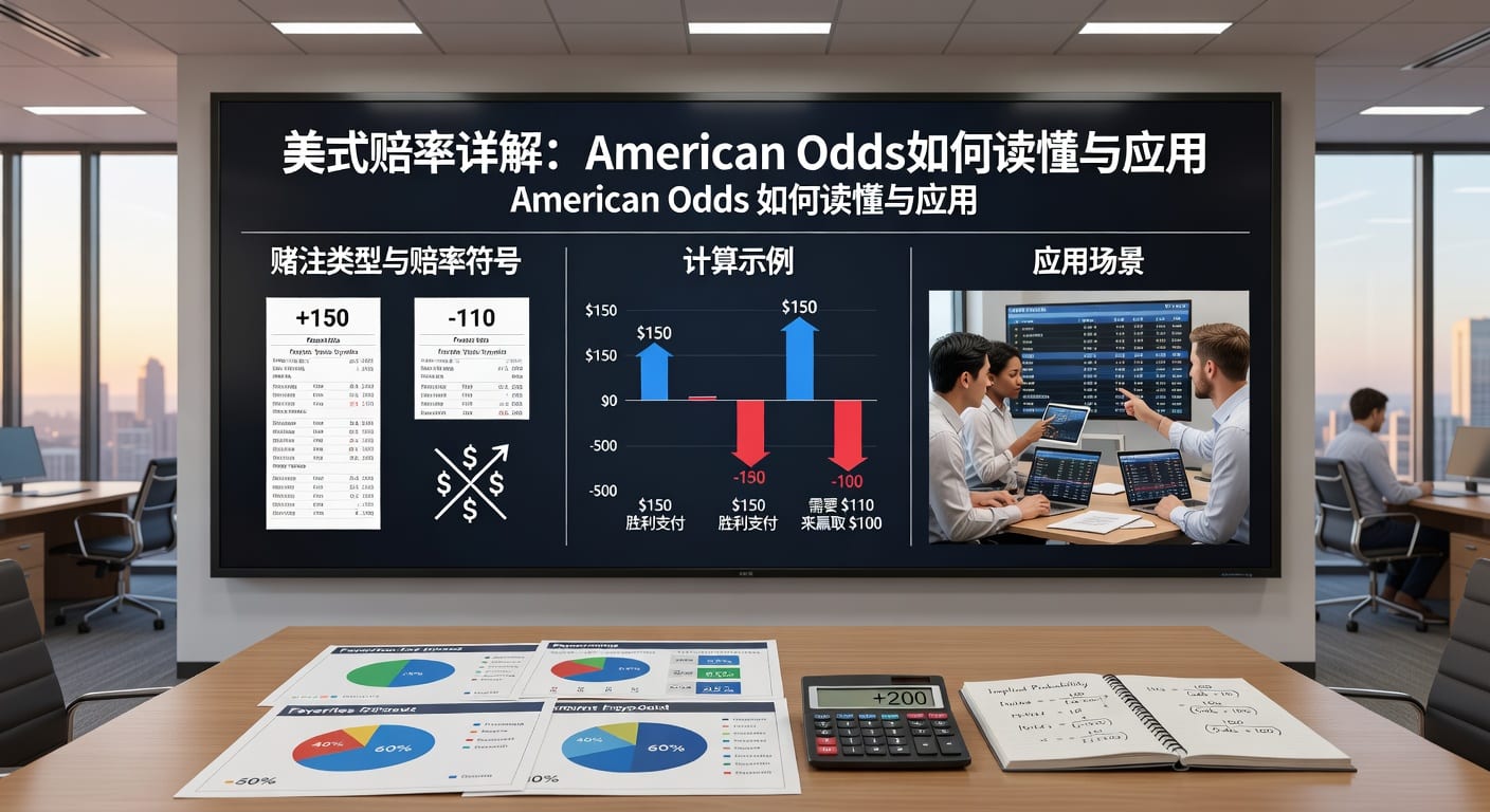 美式赔率 (American Odds) 详解：体育博彩入门与进阶策略