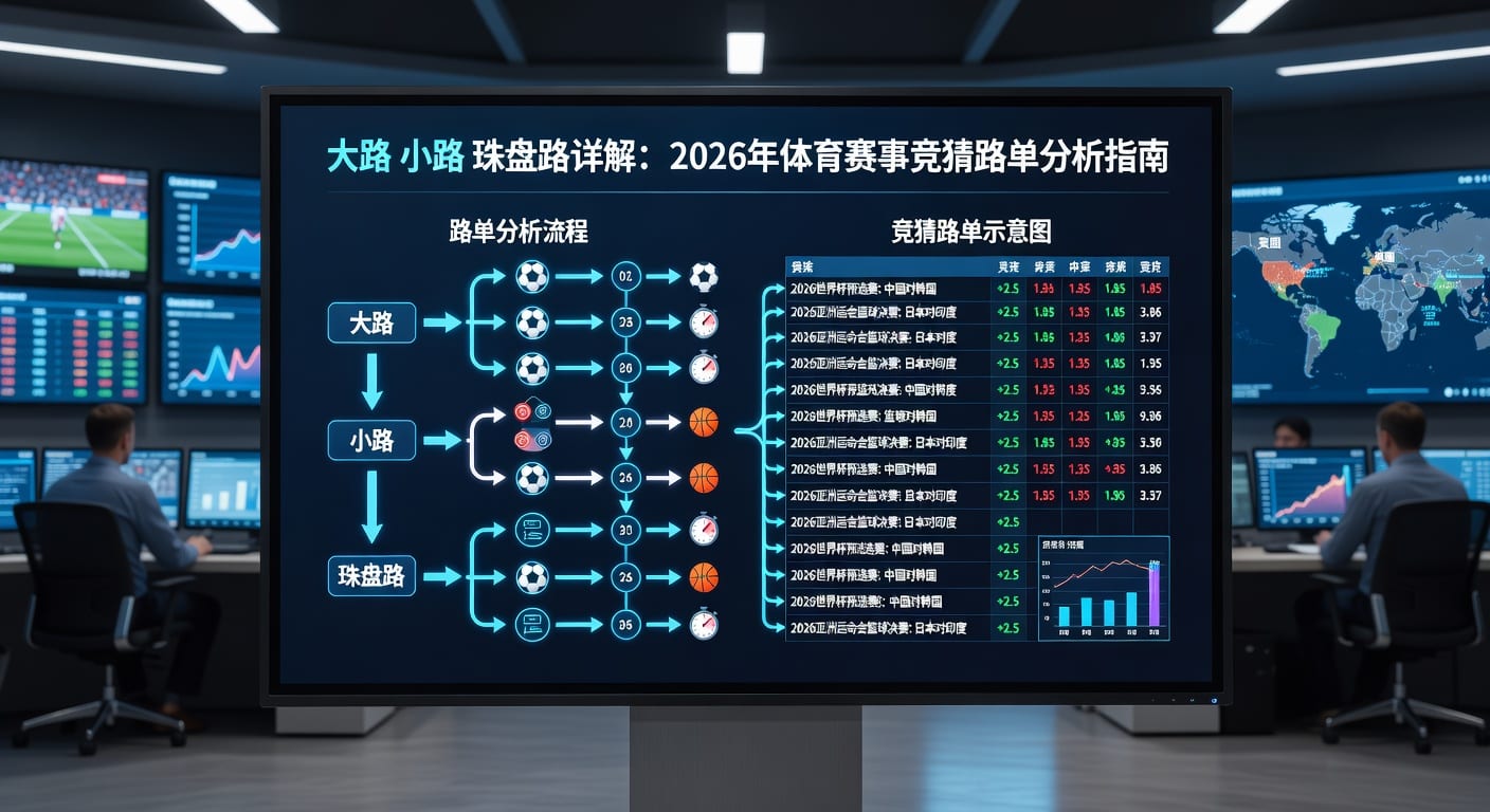 足球盘口：大路、小路、珠盘路解析，助你洞悉赔率变化（2026年世界杯投注网）
