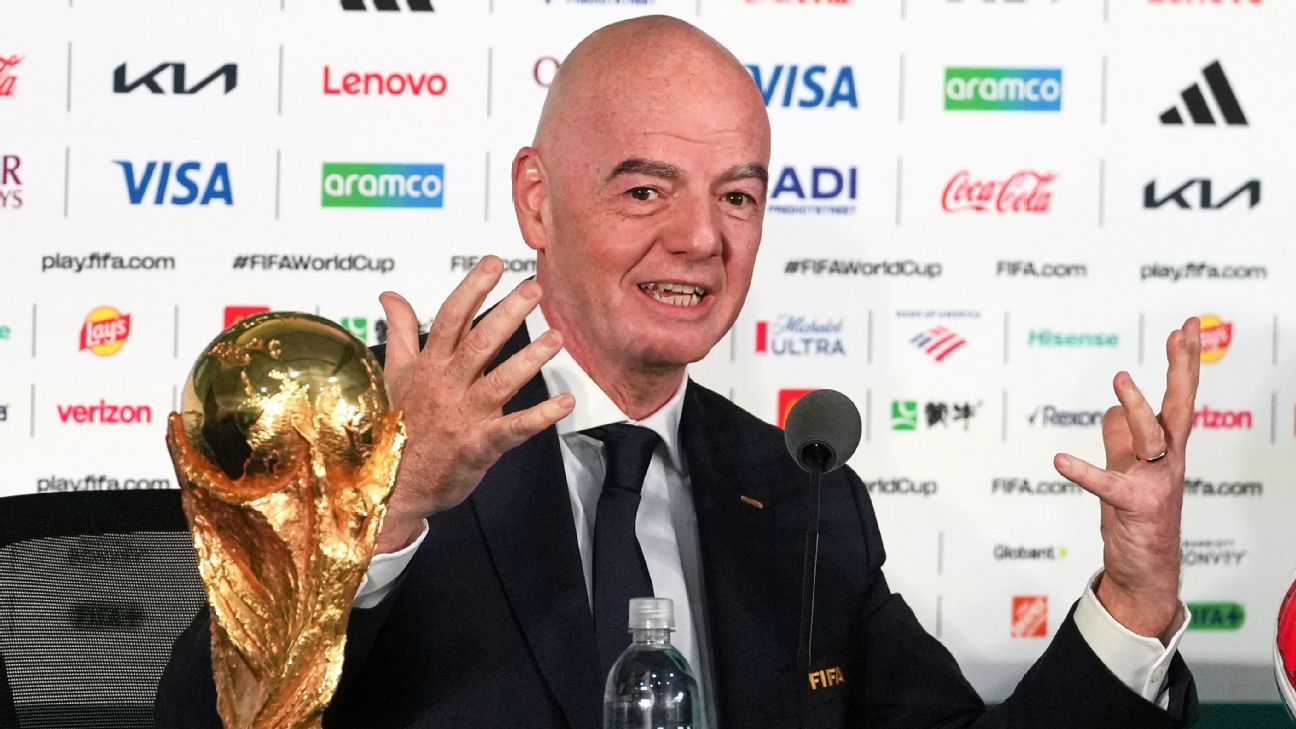 因凡蒂诺谈世界杯签证与票价：FIFA呼吁冷静处理